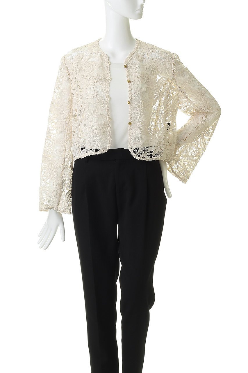 【ランバン オン ブルー/LANVIN en Bleu】のペイズリーコードレースジャケット 人気、トレンドファッション・服の通販 founy(ファニー) ファッション Fashion レディースファッション Fashion for Women アウター Coat / Outerwear Collection レディースジャケット・軽アウター Jackets エレガント 上品 Elegant クラシカル Classical, Vintage-Inspired ケミカル Chemical, Chemical Wash コンパクト Compact, Small Size ジャケット Jacket, Outerwear ペイズリー Paisley, Ethnic Pattern マーガレット Marguerite, Daisy Pattern モチーフ Motif, Design Theme レース Lace, Lace Fabric 軽量 Lightweight, Ultra Light other-7|ID: prp329100004888504 ipo3291000000036521879