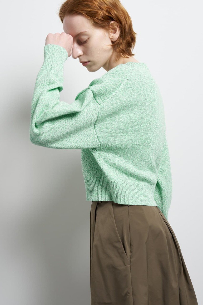 【ランバン オン ブルー/LANVIN en Bleu】のメランジニットカーディガン 人気、トレンドファッション・服の通販 founy(ファニー) 　ファッション　Fashion　レディースファッション　Fashion for Women　トップス・カットソー　Cut & Sew Tops　ニット　Knit Tops & Sweaters　カーディガン・羽織り　Layered Style Cardigans　カーディガン　Cardigan, Knitwear　バランス　Balance, Style Balance　ファブリック　Fabric, Textile　ペーパー　Paper, Kraft Paper　ボトム　Bottoms, Lower Wear　ワイド　Wide, Wide Fit　夏　Summer　春　Spring　S/S・春夏　SS, Spring/Summer, Warm Season　other-2|ID: prp329100004888507 ipo3291000000036506528