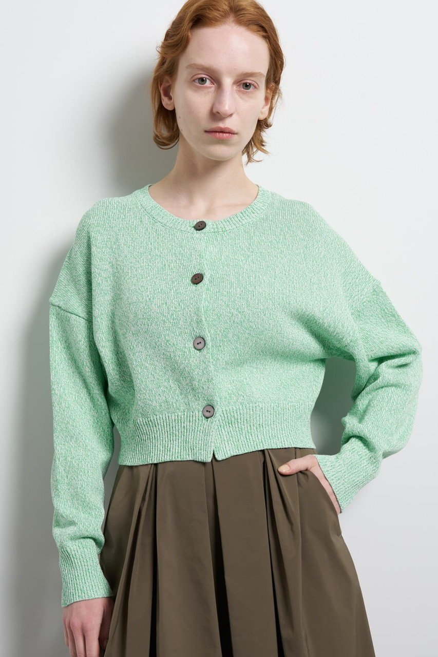 【ランバン オン ブルー/LANVIN en Bleu】のメランジニットカーディガン 人気、トレンドファッション・服の通販 founy(ファニー) 　ファッション　Fashion　レディースファッション　Fashion for Women　トップス・カットソー　Cut & Sew Tops　ニット　Knit Tops & Sweaters　カーディガン・羽織り　Layered Style Cardigans　カーディガン　Cardigan, Knitwear　バランス　Balance, Style Balance　ファブリック　Fabric, Textile　ペーパー　Paper, Kraft Paper　ボトム　Bottoms, Lower Wear　ワイド　Wide, Wide Fit　夏　Summer　春　Spring　S/S・春夏　SS, Spring/Summer, Warm Season　other-7|ID: prp329100004888507 ipo3291000000036506533