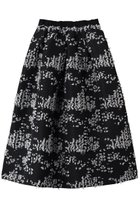 【ドメル/DOMELLE】のポリエステル ジャカード スカート 人気、トレンドファッション・服の通販 founy(ファニー) ファッション Fashion レディースファッション Fashion for Women スカート Skirts ロングスカート Long Skirts / Maxi & Midi Skirts おすすめ Recommended / Our Picks シンプル Simple, Minimal ジャカード／ジャガード Jacquard, Woven Pattern テクスチャー Texture, Textured Fabric ロング Long, Long-Length thumbnail ブラック×アイボリー|ID: prp329100004888510 ipo3291000000036506555
