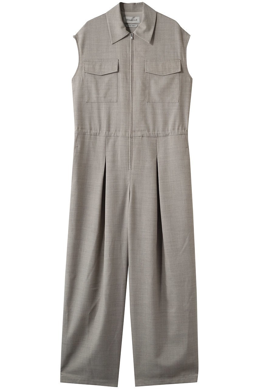 【デパリエ/DEPAREILLE】のウォッシャブルウールコンビネゾン インテリア・キッズ・メンズ・レディースファッション・服の通販 founy(ファニー) 　ファッション　Fashion　レディースファッション　Fashion for Women　パンツ　Pants & Trousers　ウォッシャブル　Machine Washable　エレガント 上品　Elegant　コンビネゾン　Jumpsuit, All-in-One　サンダル　Sandals, Summer Shoes　再入荷　Restock / Back in Stock　洗える　Machine Washable　ベージュ|ID: prp329100004888513 ipo3291000000036506579