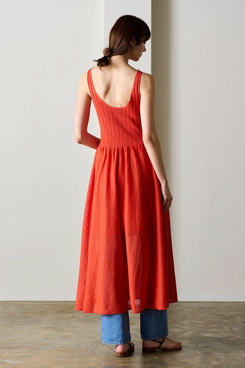 【マリリンムーン/MARILYN MOON】の【WALANCE】ペーパーリブニットドレス 人気、トレンドファッション・服の通販 founy(ファニー) ファッション Fashion レディースファッション Fashion for Women ワンピース Dresses フォーマル・パーティードレス・結婚式用ドレス Elegant & Casual Dresses チュニック Tunic Tops & Dresses エレガント 上品 Elegant サマー Summer, Summer Style ジュエリー Jewelry, Accessories スクエア Square, Square Shape チュニック Tunic, Long Top ドレス Dress, One-Piece ロング Long, Long-Length 夏 Summer 透かし Cut-Out, Lacework other-2|ID: prp329100004888521 ipo3291000000036506661