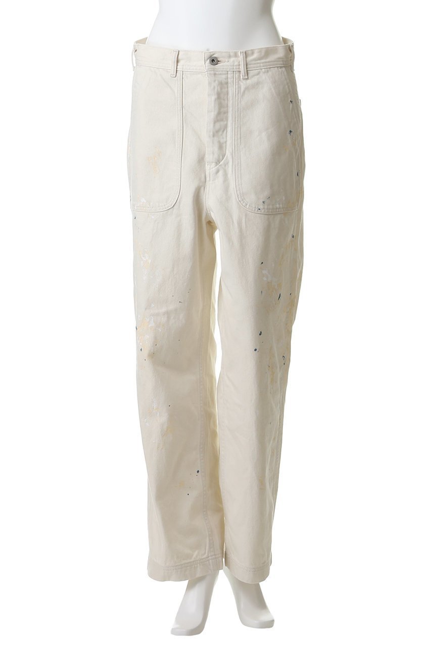 【イレーヴ/YLEVE】のハンド ペイント デニム M45 パンツ 人気、トレンドファッション・服の通販 founy(ファニー) 　ファッション　Fashion　レディースファッション　Fashion for Women　パンツ　Pants & Trousers　デニムパンツ・ジーンズ・美脚デニム　Denim Jeans & Pants　シンプル　Simple, Minimal　デニム　Denim, Jeans Material　ハンド　Hand, Handmade　other-2|ID: prp329100004888541 ipo3291000000036506833