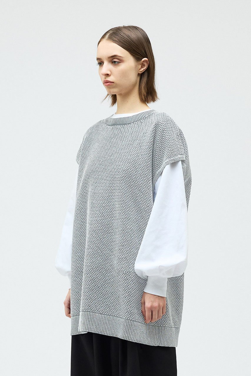 【ミズイロ インド/mizuiro ind】のstone wash mesh long vest ベスト 人気、トレンドファッション・服の通販 founy(ファニー) ファッション Fashion レディースファッション Fashion for Women トップス・カットソー Cut & Sew Tops ニット Knit Tops & Sweaters ベスト&ジレ / 重ね着スタイル Vests & Gilets カジュアルプルオーバー・ニットトップス Pullovers & Knit Tops / Casual Pullovers ウォッシュ Washed Finish カットソー Cut and Sewn Top ベスト Vest, Waistcoat メッシュ Mesh, Net Fabric ワイド Wide, Wide Fit other-8|ID: prp329100004888546 ipo3291000000036506884