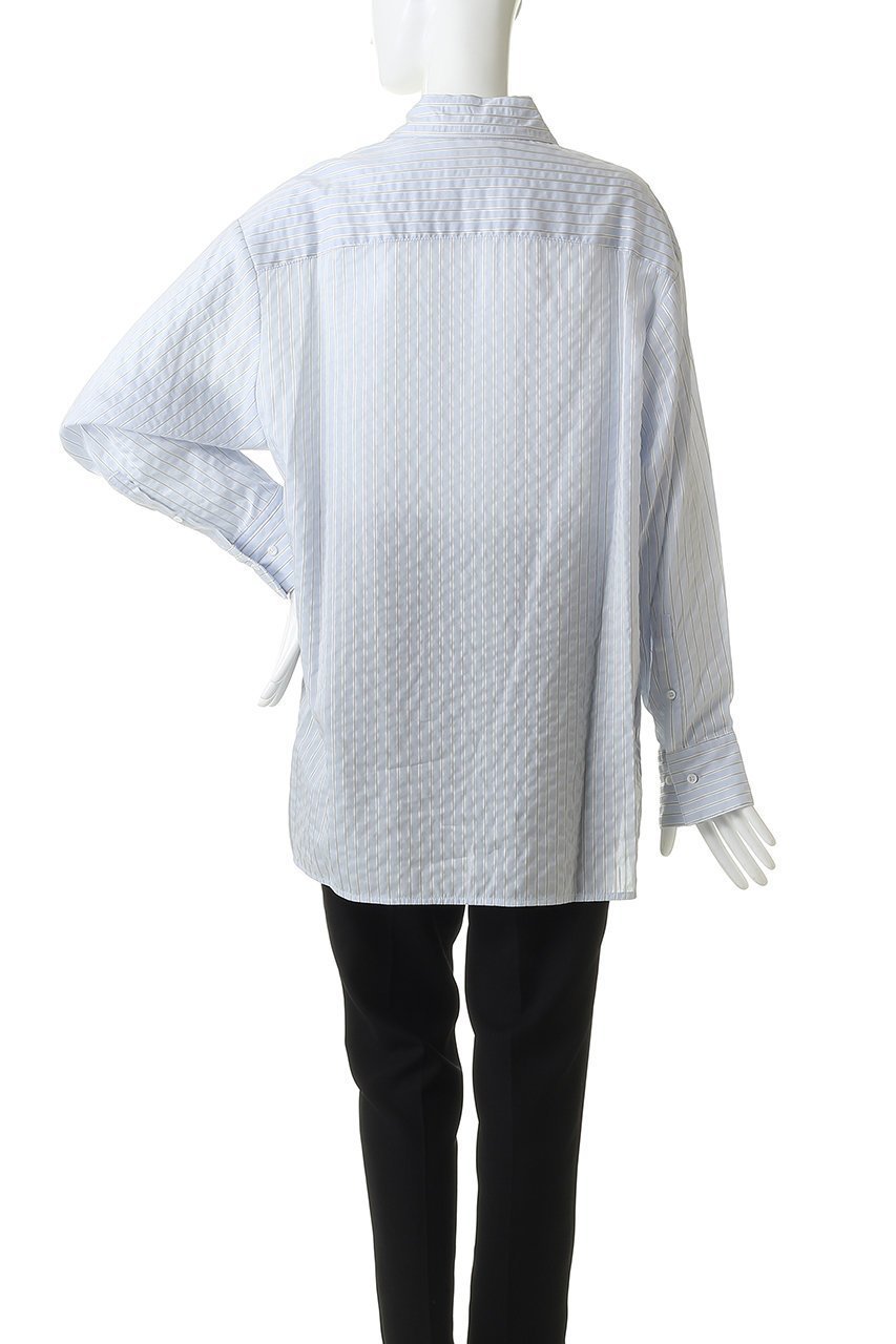 【スタニングルアー/STUNNING LURE】のストライプシャツ 人気、トレンドファッション・服の通販 founy(ファニー) 　ファッション　Fashion　レディースファッション　Fashion for Women　トップス・カットソー　Cut & Sew Tops　シャツ・ブラウス・オフィスカジュアル　Elegant Blouses & Button-Ups　なめらか　Smooth, Silky Texture　シンプル　Simple, Minimal　ストライプ　Stripe, Striped Pattern　スリーブ　Sleeve, Long Sleeve / Short Sleeve　ハイネック　High Neck, Mock Neck　バランス　Balance, Style Balance　フロント　Front, Front Design　モダン　Modern, Contemporary　ロング　Long, Long-Length　ワイド　Wide, Wide Fit　エレガント 上品　Elegant　再入荷　Restock / Back in Stock　other-4|ID: prp329100004888547 ipo3291000000036521912