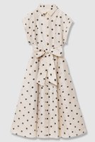 【アルアバイル/allureville】の【LOULOU WILLOUGHBY】オーガンドットワンピース 人気、トレンドファッション・服の通販 founy(ファニー) ファッション Fashion レディースファッション Fashion for Women ワンピース Dresses チュニック Tunic Tops & Dresses オーガンジー Organza Fabric チュニック Tunic, Long Top ドット Polka Dot, Dot Pattern フィット Fit, Slim Fit フレア Flare, Flared プリント Print, Printed Pattern リボン Ribbon, Bow ロング Long, Long-Length エレガント 上品 Elegant 新作・新入荷 New Arrivals / New In |ID:prp329100004888553