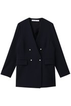 【ティアラ/Tiara】のノーカラーダブルジャケット 人気、トレンドファッション・服の通販 founy(ファニー) ファッション Fashion レディースファッション Fashion for Women アウター Coat / Outerwear Collection レディースジャケット・軽アウター Jackets おすすめ Recommended / Our Picks ジャケット Jacket, Outerwear ダウン Down, Puffer ダブル Double, Double-Breasted デニム Denim, Jeans Material パール Pearl, Pearl Accent ボトム Bottoms, Lower Wear ミドル Middle Length, Mid Height エレガント 上品 Elegant thumbnail ネイビー|ID: prp329100004888556 ipo3291000000036506986