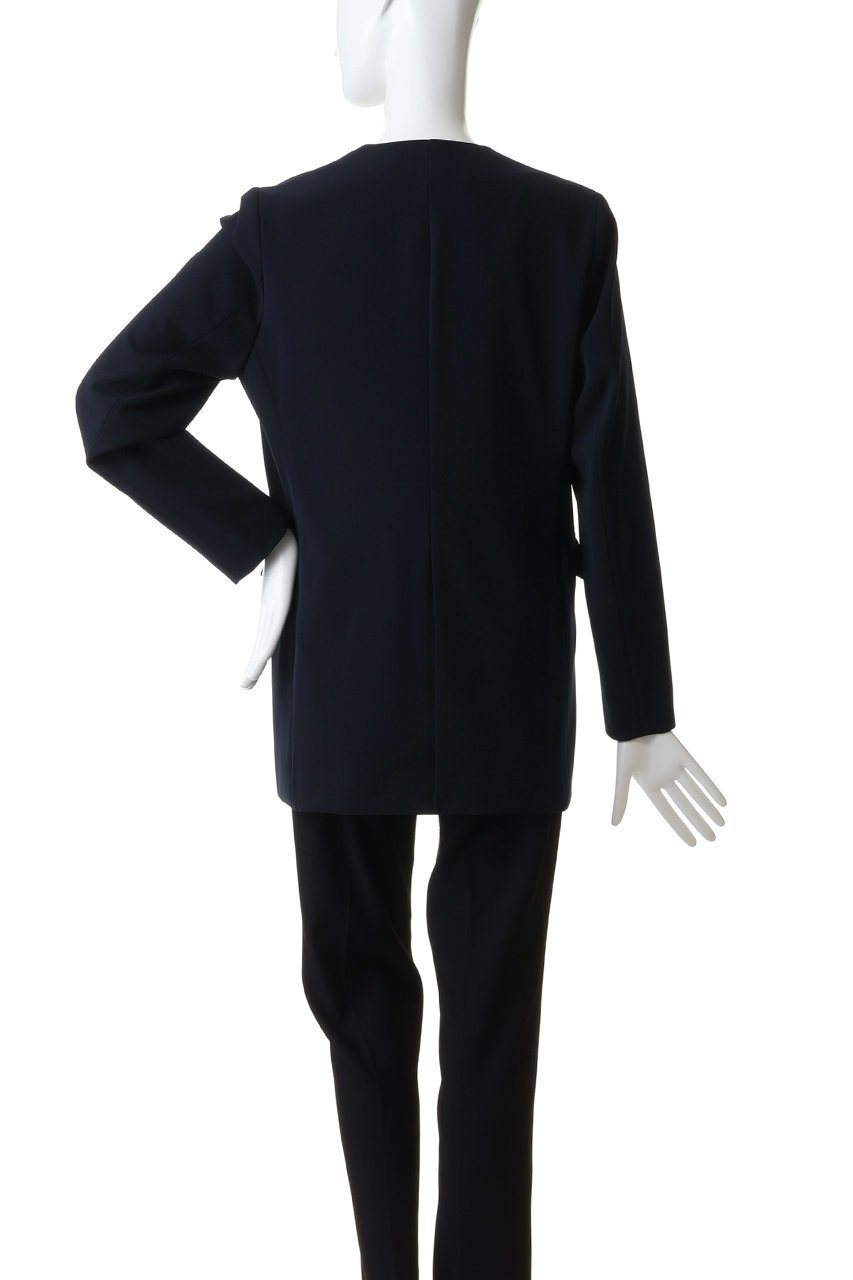 【ティアラ/Tiara】のノーカラーダブルジャケット 人気、トレンドファッション・服の通販 founy(ファニー) 　ファッション　Fashion　レディースファッション　Fashion for Women　アウター　Coat / Outerwear Collection　レディースジャケット・軽アウター　Jackets　おすすめ　Recommended / Our Picks　ジャケット　Jacket, Outerwear　ダウン　Down, Puffer　ダブル　Double, Double-Breasted　デニム　Denim, Jeans Material　パール　Pearl, Pearl Accent　ボトム　Bottoms, Lower Wear　ミドル　Middle Length, Mid Height　エレガント 上品　Elegant　other-4|ID: prp329100004888556 ipo3291000000036506989