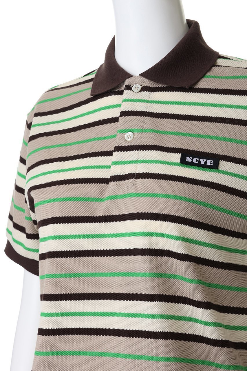 【サイ サイベーシックス/Scye SCYE BASICS】の【SCYE BASICS】Striped Cotton Pique ポロ シャツ 人気、トレンドファッション・服の通販 founy(ファニー) 　ファッション　Fashion　レディースファッション　Fashion for Women　トップス・カットソー　Cut & Sew Tops　シャツ・ブラウス・オフィスカジュアル　Elegant Blouses & Button-Ups　ポロシャツ・きれいめカジュアル　Smart-Casual Polo Tops　春　Spring　鹿の子　Piqué, Kanoko Fabric　スタンダード　Standard, Basic　バランス　Balance, Style Balance　ボックス　Boxy, Box Shape　ボーダー　Border, Stripe　ポロシャツ　Polo Shirt, Collared Tee　無地　Plain, Solid Color　レトロ　Retro, Vintage Style　S/S・春夏　SS, Spring/Summer, Warm Season　夏　Summer　other-5|ID: prp329100004888559 ipo3291000000036507014
