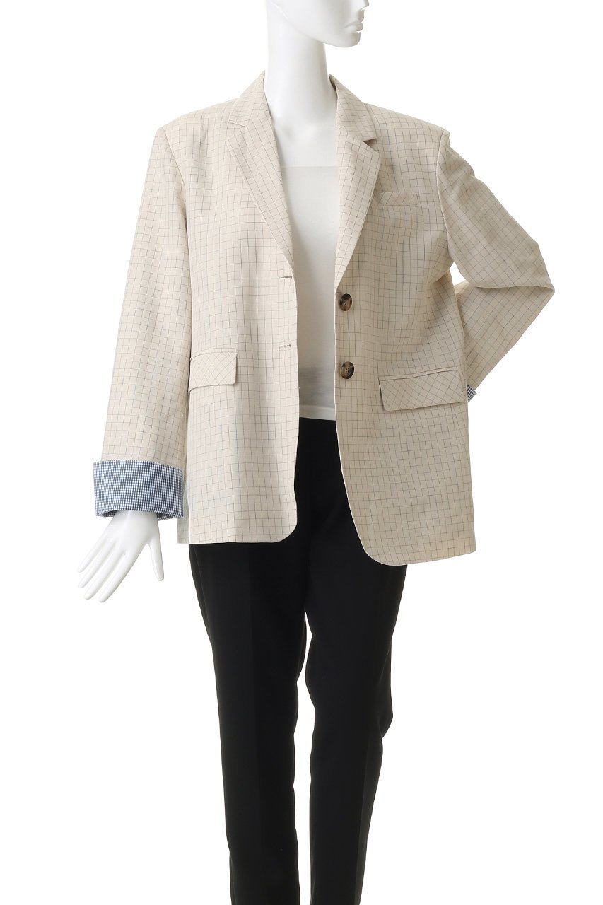 【ウーア/Uhr】のコンヴァーチブル カフ ジャケット 人気、トレンドファッション・服の通販 founy(ファニー) 　ファッション　Fashion　レディースファッション　Fashion for Women　アウター　Coat / Outerwear Collection　レディースジャケット・軽アウター　Jackets　カフス　Cuff Design　シンプル　Simple, Minimal　ジャケット　Jacket, Outerwear　スリーブ　Sleeve, Long Sleeve / Short Sleeve　チェック　Check, Plaid, Tartan　ロング　Long, Long-Length　夏　Summer　春　Spring　S/S・春夏　SS, Spring/Summer, Warm Season　other-8|ID: prp329100004888564 ipo3291000000036507051