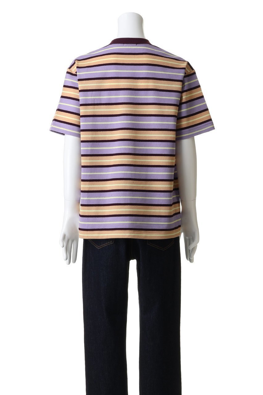 【サイ サイベーシックス/Scye SCYE BASICS / MEN】の【MEN】【SCYE BASICS】Striped Cotton Piquet Tシャツ 人気、トレンドファッション・服の通販 founy(ファニー) 　ファッション　Fashion　メンズファッション　Fashion for Men　トップス・カットソー　Cut & Sew Tops　メンズシャツ　Shirts　ショート　Short, Short Length　スリーブ　Sleeve, Long Sleeve / Short Sleeve　バランス　Balance, Style Balance　フィット　Fit, Slim Fit　ボックス　Boxy, Box Shape　ボーダー　Border, Stripe　リラックス　Relax, Relaxed Fit　夏　Summer　無地　Plain, Solid Color　鹿の子　Piqué, Kanoko Fabric　other-4|ID: prp329100004888573 ipo3291000000036507111