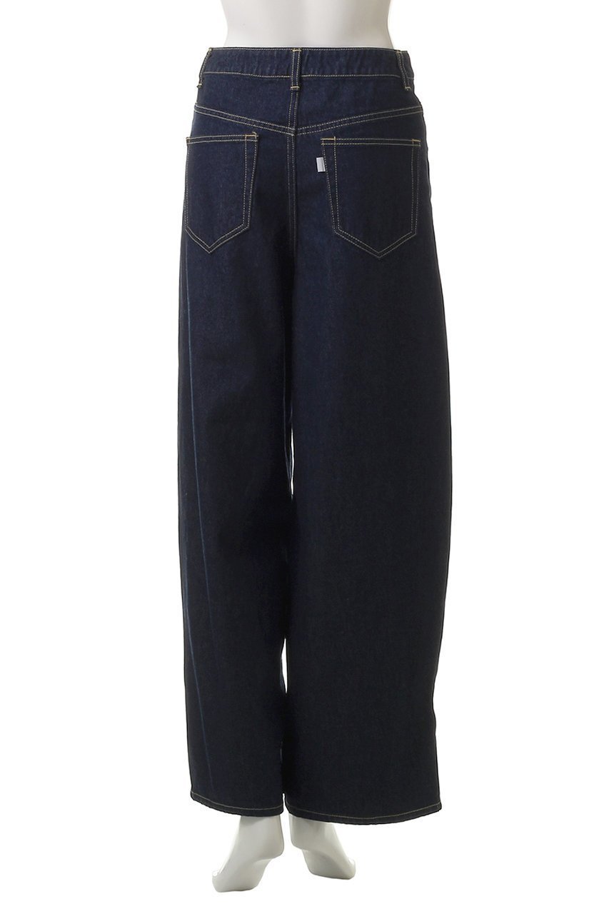 【ミディウミソリッド/MIDIUMISOLID】のbarrel leg wide denim デニム 人気、トレンドファッション・服の通販 founy(ファニー) 　ファッション　Fashion　レディースファッション　Fashion for Women　パンツ　Pants & Trousers　デニムパンツ・ジーンズ・美脚デニム　Denim Jeans & Pants　デニム　Denim, Jeans Material　ロング　Long, Long-Length　ワイド　Wide, Wide Fit　定番　Standard, Basic Item　other-4|ID: prp329100004888575 ipo3291000000036507125
