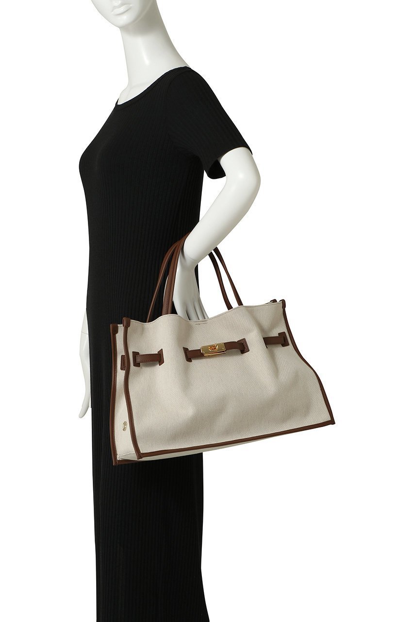 【ヴィオラドーロ/VIOLAd'ORO】のBRUNO キャンバスコンビトートバッグ L 人気、トレンドファッション・服の通販 founy(ファニー) 　ファッション　Fashion　レディースファッション　Fashion for Women　バッグ　Bags　キャンバス　Canvas, Canvas Fabric　パイピング　Piping, Trim Design　ビジネス 仕事 通勤　Business / Work / Commuting　リュクス　Luxury, Elegant, High-End, Chic　新作・新入荷　New Arrivals / New In　other-2|ID: prp329100004888580 ipo3291000000036507164