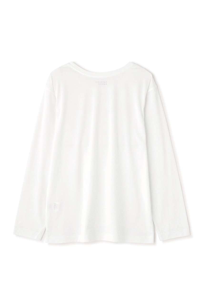 【マーガレットハウエル/MARGARET HOWELL】のSUPERFINE COTTON JERSEY TOP 人気、トレンドファッション・服の通販 founy(ファニー) 　ファッション　Fashion　レディースファッション　Fashion for Women　トップス・カットソー　Cut & Sew Tops　シャツ・ブラウス・オフィスカジュアル　Elegant Blouses & Button-Ups　ロングTシャツ・Tシャツ　Longline T-Shirts & Tees　カットソー・ベーシックTシャツ　Cut-and-Sewn Tops / Stretch Tees & Basics　インナー　Innerwear　シンプル　Simple, Minimal　スリーブ　Sleeve, Long Sleeve / Short Sleeve　フィット　Fit, Slim Fit　プリント　Print, Printed Pattern　ロング　Long, Long-Length　新作・新入荷　New Arrivals / New In　other-5|ID: prp329100004888599 ipo3291000000036507313