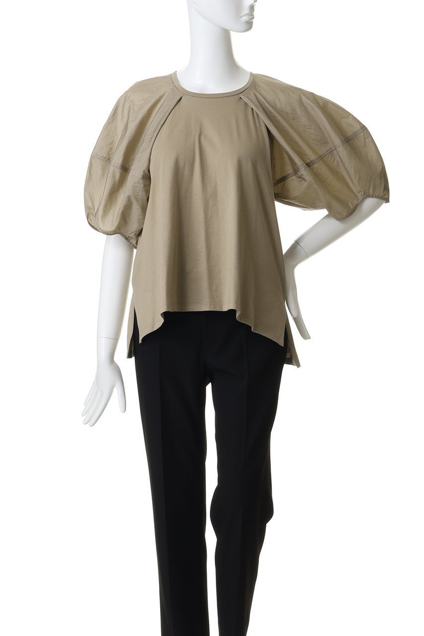 【ランバン オン ブルー/LANVIN en Bleu】のコクーンスリーブコンビカットソー 人気、トレンドファッション・服の通販 founy(ファニー) ファッション Fashion レディースファッション Fashion for Women トップス・カットソー Cut & Sew Tops シャツ・ブラウス・オフィスカジュアル Elegant Blouses & Button-Ups ロングTシャツ・Tシャツ Longline T-Shirts & Tees カットソー・ベーシックTシャツ Cut-and-Sewn Tops / Stretch Tees & Basics カットソー Cut and Sewn Top ショート Short, Short Length シンプル Simple, Minimal スリーブ Sleeve, Long Sleeve / Short Sleeve ヘムライン Hemline, Bottom Cut ボトム Bottoms, Lower Wear 新作・新入荷 New Arrivals / New In other-2|ID: prp329100004888605 ipo3291000000036507359