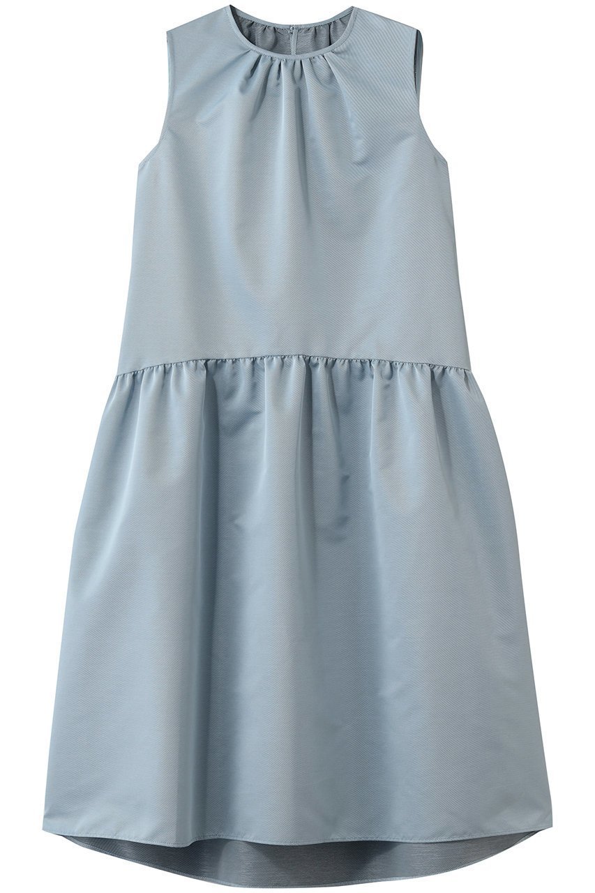 【アナイ/ANAYI】のタフタティアードテントワンピース インテリア・キッズ・メンズ・レディースファッション・服の通販 founy(ファニー) 　ファッション　Fashion　レディースファッション　Fashion for Women　ワンピース　Dresses　チュニック　Tunic Tops & Dresses　ギャザー　Gathered, Ruffled　タフタ　Taffeta, Structured Fabric　チュニック　Tunic, Long Top　デニム　Denim, Jeans Material　ブルゾン　Blouson, Bomber Jacket　エレガント 上品　Elegant　ミントグリーン|ID: prp329100004888613 ipo3291000000036507423