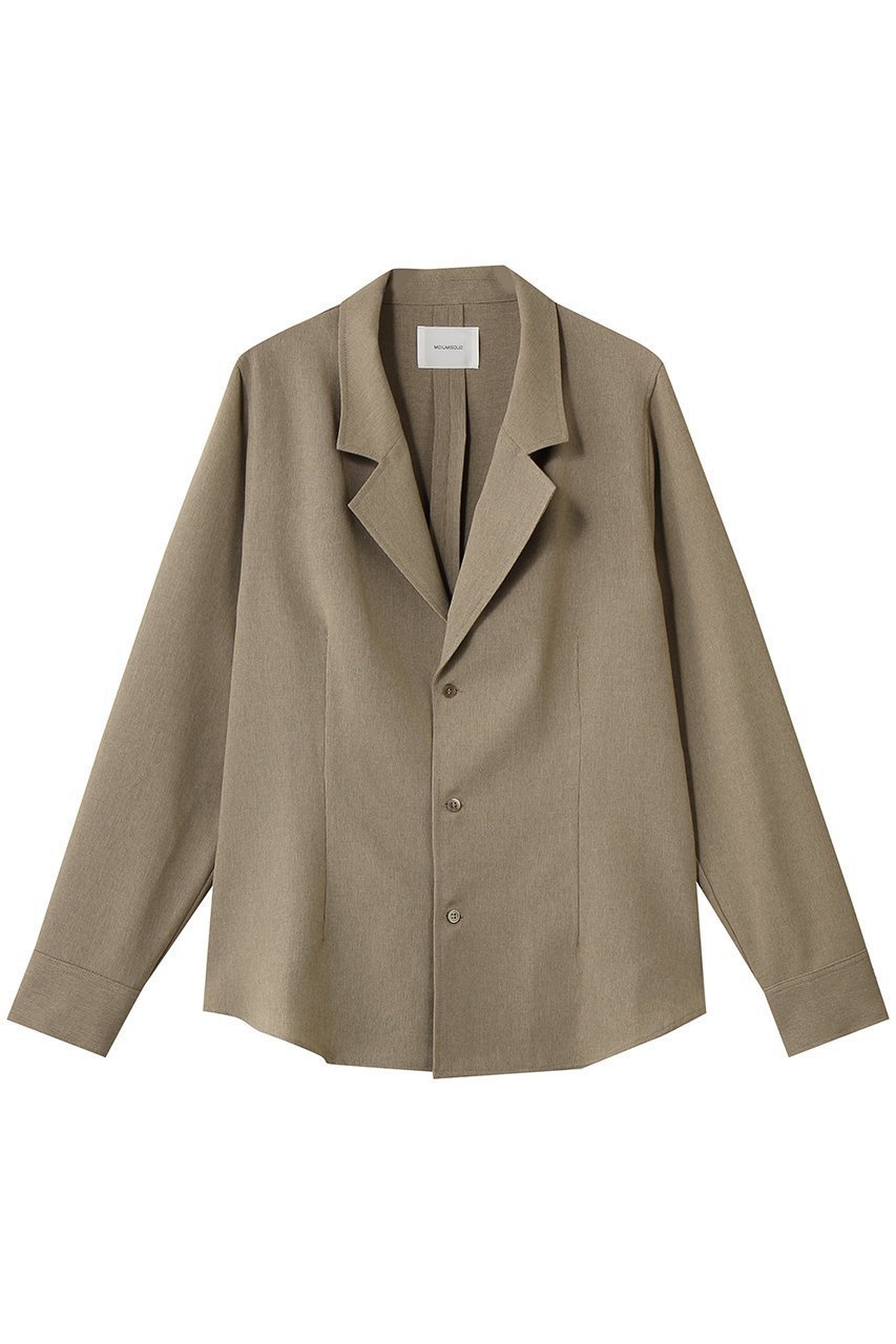【ミディウミソリッド/MIDIUMISOLID】のtailored shirt シャツ インテリア・キッズ・メンズ・レディースファッション・服の通販 founy(ファウニー) 　ファッション　Fashion　レディースファッション　Fashion for Women　トップス・カットソー　Cut & Sew Tops　シャツ・ブラウス・オフィスカジュアル　Elegant Blouses & Button-Ups　インナー　Innerwear　スリーブ　Sleeve, Long Sleeve / Short Sleeve　フェミニン　Feminine, Girly　ロング　Long, Long-Length　beige|ID: prp329100004888619 ipo3291000000036773763