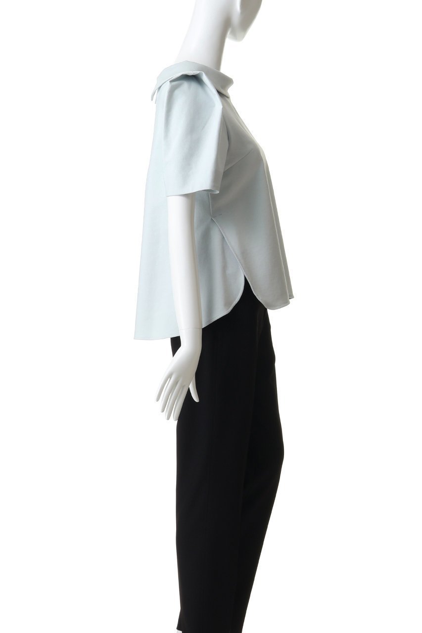 【ランバン オン ブルー/LANVIN en Bleu】のコットンコンプレッシャーロールカラーブラウス 人気、トレンドファッション・服の通販 founy(ファニー) ファッション Fashion レディースファッション Fashion for Women トップス・カットソー Cut & Sew Tops シャツ・ブラウス・オフィスカジュアル Elegant Blouses & Button-Ups クラシカル Classical, Vintage-Inspired ショート Short, Short Length スリット Slit, Slit Detail スリーブ Sleeve, Long Sleeve / Short Sleeve デニム Denim, Jeans Material バランス Balance, Style Balance エレガント 上品 Elegant 新作・新入荷 New Arrivals / New In other-3|ID: prp329100004888621 ipo3291000000036521972