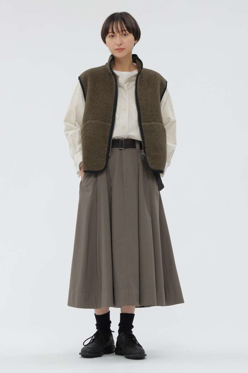 【マーガレットハウエル/MARGARET HOWELL】のSOFT WOOL FLEECE BLOUSON 大人の最旬トレンドファッション＆コーディネート founy(ファウニー) 　ファッション　Fashion　レディースファッション　Fashion for Women　アウター　Coat / Outerwear Collection　レディースジャケット・軽アウター　Jackets　ブルゾンジャケット・スポーティアウター　Blouson Jackets　カッティング　Cutting Detail　ジップ　Zip, Zipper　ジャケット　Jacket, Outerwear　スタンド　Stand Collar, Upright Stand　スーツ　Suit, Formalwear　パイピング　Piping, Trim Design　フロント　Front, Front Design　ベスト　Vest, Waistcoat　ポケット　Pocket, Pocket Detail　ミリタリー　Military, Army Style　ライナー　Liner, Inner Layer　other-2|ID: prp329100004888623 ipo3291000000036904373