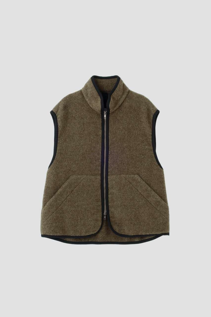 【マーガレットハウエル/MARGARET HOWELL】のSOFT WOOL FLEECE BLOUSON 大人の最旬トレンドファッション＆コーディネート founy(ファウニー) 　ファッション　Fashion　レディースファッション　Fashion for Women　アウター　Coat / Outerwear Collection　レディースジャケット・軽アウター　Jackets　ブルゾンジャケット・スポーティアウター　Blouson Jackets　カッティング　Cutting Detail　ジップ　Zip, Zipper　ジャケット　Jacket, Outerwear　スタンド　Stand Collar, Upright Stand　スーツ　Suit, Formalwear　パイピング　Piping, Trim Design　フロント　Front, Front Design　ベスト　Vest, Waistcoat　ポケット　Pocket, Pocket Detail　ミリタリー　Military, Army Style　ライナー　Liner, Inner Layer　other-4|ID: prp329100004888623 ipo3291000000036904375