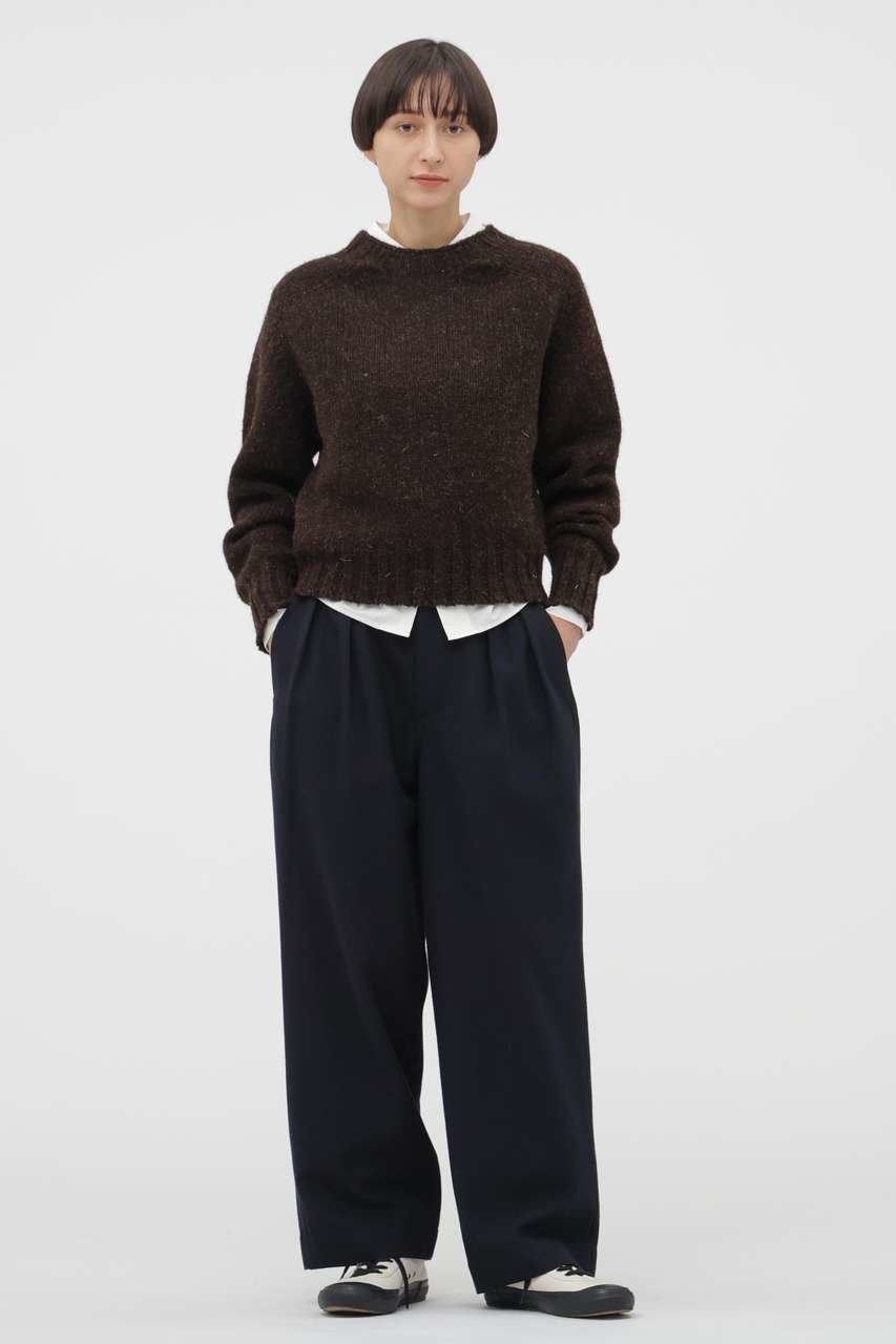 【マーガレットハウエル/MARGARET HOWELL】のRUSTIC WOOL KNITWEAR 人気、トレンドファッション・服の通販 founy(ファニー) 　ファッション　Fashion　レディースファッション　Fashion for Women　トップス・カットソー　Cut & Sew Tops　ニット　Knit Tops & Sweaters　カジュアルプルオーバー・ニットトップス　Pullovers & Knit Tops / Casual Pullovers　コンパクト　Compact, Small Size　バランス　Balance, Style Balance　ホールガーメント　WholeGarment, Seamless Knit　ボトム　Bottoms, Lower Wear　ワイド　Wide, Wide Fit　新作・新入荷　New Arrivals / New In　other-5|ID: prp329100004888629 ipo3291000000036507550
