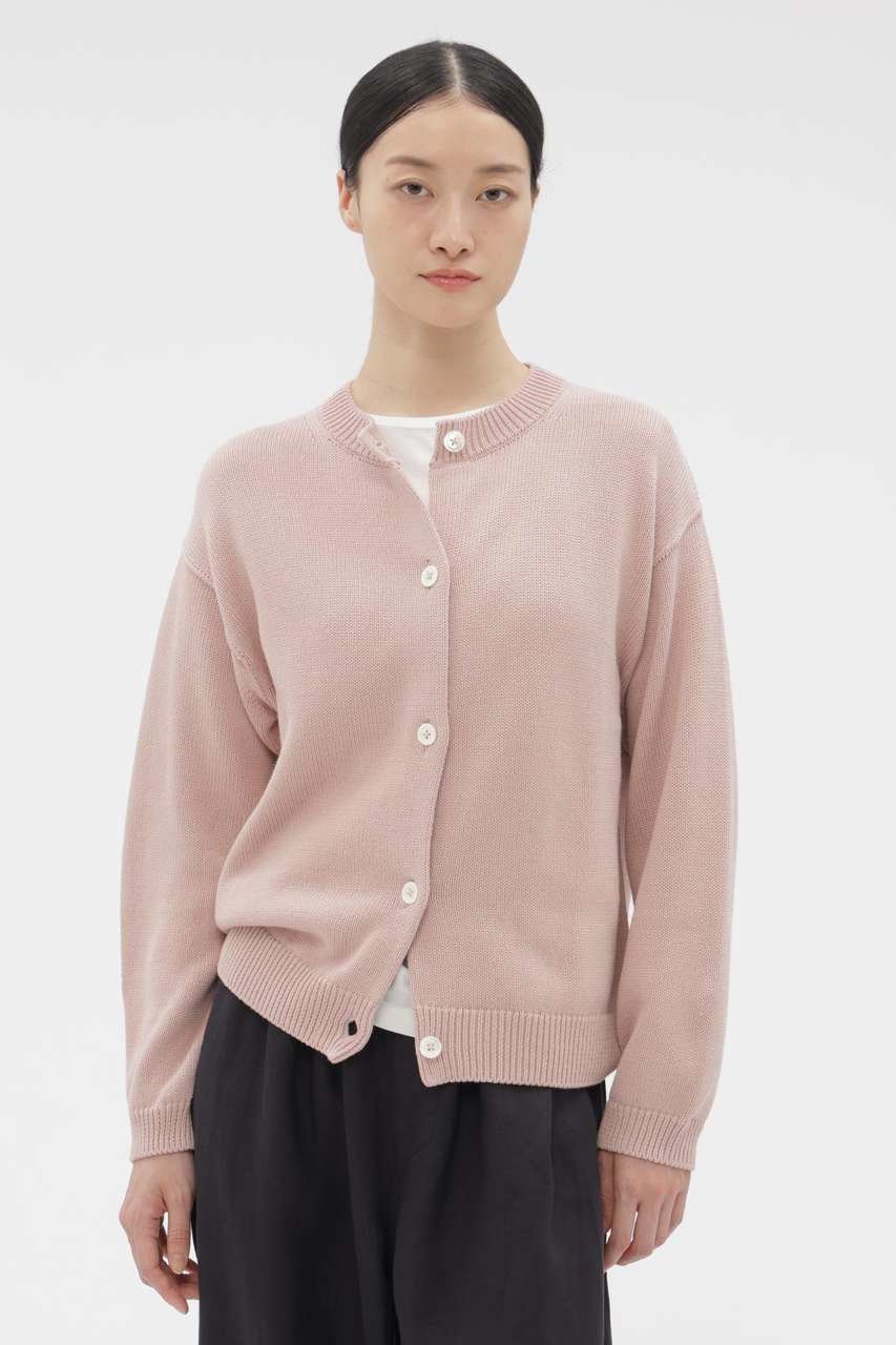【マーガレットハウエル/MARGARET HOWELL】のHIGH TWIST COTTON LINEN KNITWEAR インテリア・キッズ・メンズ・レディースファッション・服の通販 founy(ファニー) 　ファッション　Fashion　レディースファッション　Fashion for Women　トップス・カットソー　Cut & Sew Tops　ニット　Knit Tops & Sweaters　カジュアルプルオーバー・ニットトップス　Pullovers & Knit Tops / Casual Pullovers　カーディガン　Cardigan, Knitwear　シンプル　Simple, Minimal　バランス　Balance, Style Balance　リネン　Linen, Linen Fabric　新作・新入荷　New Arrivals / New In　ピンク|ID: prp329100004888630 ipo3291000000036507556