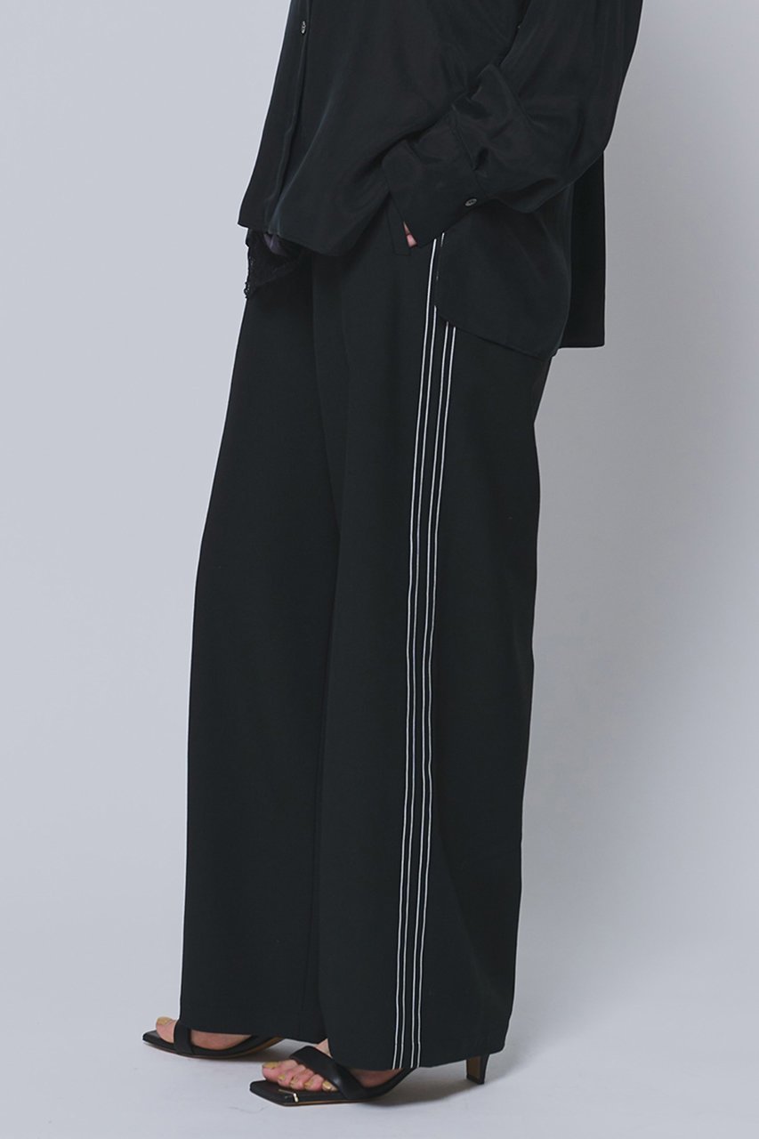 【プルミエ アロンディスモン/1er Arrondissement】のサイドラインパンツ インテリア・キッズ・メンズ・レディースファッション・服の通販 founy(ファニー) ファッション Fashion レディースファッション Fashion for Women パンツ Pants & Trousers シンプル Simple, Minimal ストレート Straight, Straight Cut リラックス Relax, Relaxed Fit ワイド Wide, Wide Fit 新作・新入荷 New Arrivals / New In ブラック|ID: prp329100004888631 ipo3291000000036507562