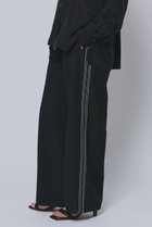 【プルミエ アロンディスモン/1er Arrondissement】のサイドラインパンツ 大人の最旬トレンドファッション＆コーディネート founy(ファウニー) ファッション Fashion レディースファッション Fashion for Women パンツ Pants & Trousers シンプル Simple, Minimal ストレート Straight, Straight Cut リラックス Relax, Relaxed Fit ワイド Wide, Wide Fit thumbnail ブラック|ID: prp329100004888631 ipo3291000000036774031