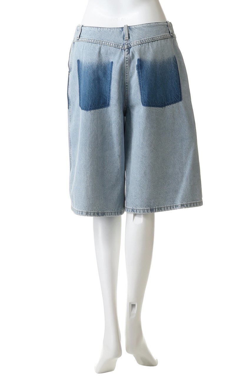 【スリーワン フィリップリム/3.1 Phillip Lim】のゴースト パッチ ライトウェイト デニム バミューダ ショーツ 人気、トレンドファッション・服の通販 founy(ファニー) 　ファッション　Fashion　レディースファッション　Fashion for Women　パンツ　Pants & Trousers　ショートパンツ・ハーフパンツ　High-Waisted & Relaxed Shorts　ウォッシュ　Washed Finish　クラシック　Classic, Timeless Style　ショーツ　Shorts, Short Pants　ショート　Short, Short Length　デニム　Denim, Jeans Material　パッチ　Patch, Appliqué　フレア　Flare, Flared　ポケット　Pocket, Pocket Detail　モダン　Modern, Contemporary　新作・新入荷　New Arrivals / New In　軽量　Lightweight, Ultra Light　other-4|ID: prp329100004888637 ipo3291000000036507616
