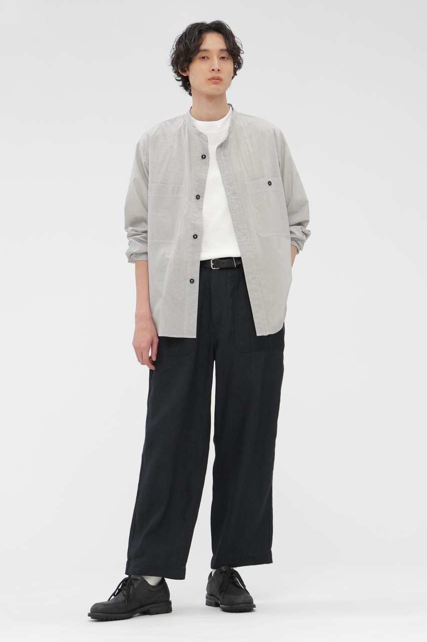 【その他のブランド/Other】のFADED WOOL LINEN TWILL TROUSERS 人気、トレンドファッション・服の通販 founy(ファニー) 　ファッション　Fashion　レディースファッション　Fashion for Women　パンツ　Pants & Trousers　おすすめ　Recommended / Our Picks　シャーリング　Shirring, Ruched　ジャケット　Jacket, Outerwear　ストレート　Straight, Straight Cut　セットアップ　Set-Up, Coordinated Outfit　ツイル　Twist, Twisted Detail　パッチ　Patch, Appliqué　フラップ　Flap, Flap Pocket　ポケット　Pocket, Pocket Detail　ミックス　Mix, Mixed Style　リネン　Linen, Linen Fabric　リラックス　Relax, Relaxed Fit　ヴィンテージ　Vintage Style　新作・新入荷　New Arrivals / New In　other-5|ID: prp329100004888680 ipo3291000000036507949