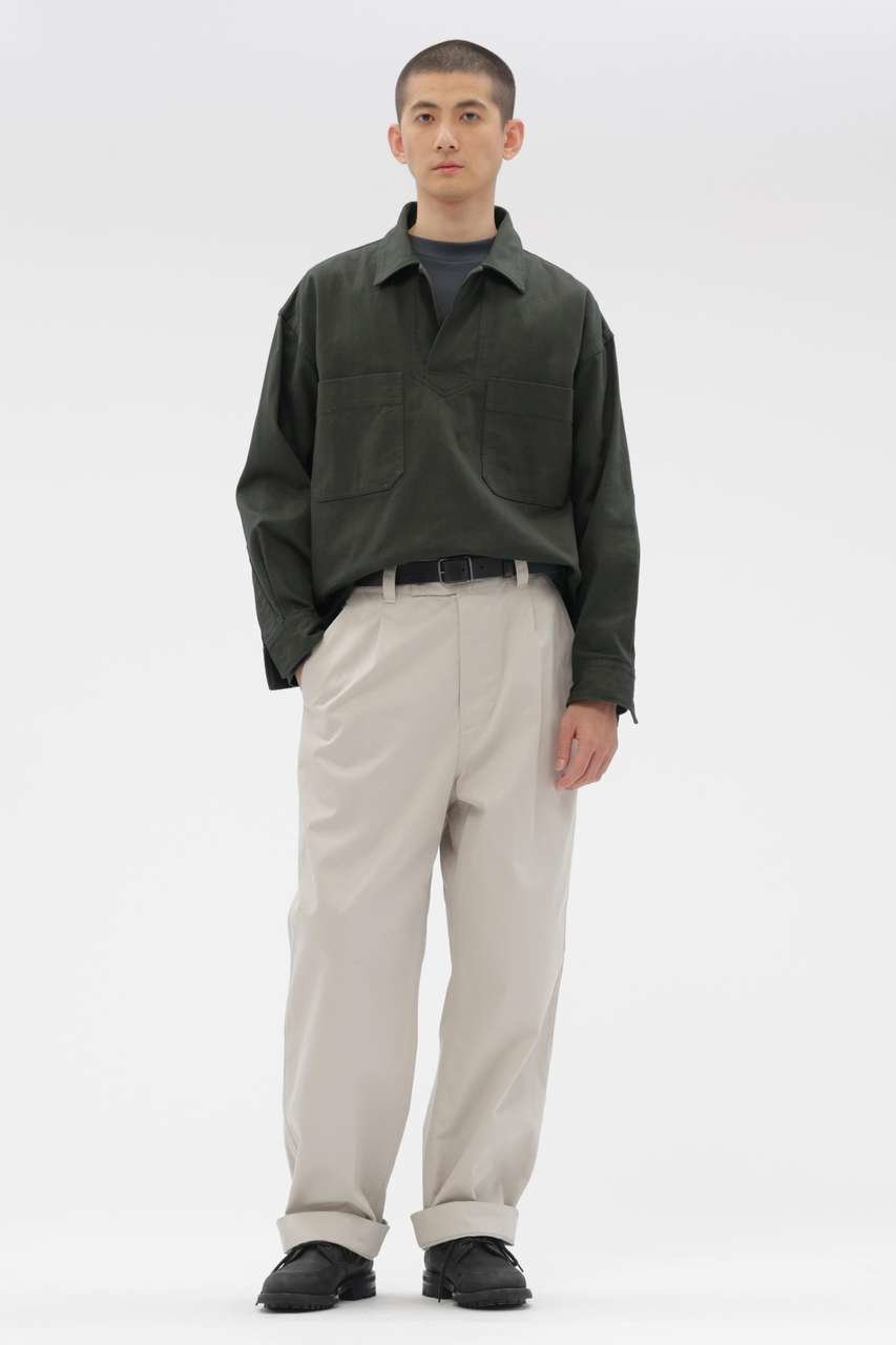 【マーガレット ハウエル/MARGARET HOWELL / MEN】のWASHED CHINO COTTON TROUSERS 大人の最旬トレンドファッション＆コーディネート founy(ファウニー) 　ファッション　Fashion　メンズファッション　Fashion for Men　ボトムス　Bottoms　クラシック　Classic, Timeless Style　シャーリング　Shirring, Ruched　バランス　Balance, Style Balance　プリーツ　Pleats, Pleated　ヴィンテージ　Vintage Style　other-4|ID: prp329100004888681 ipo3291000000036793499
