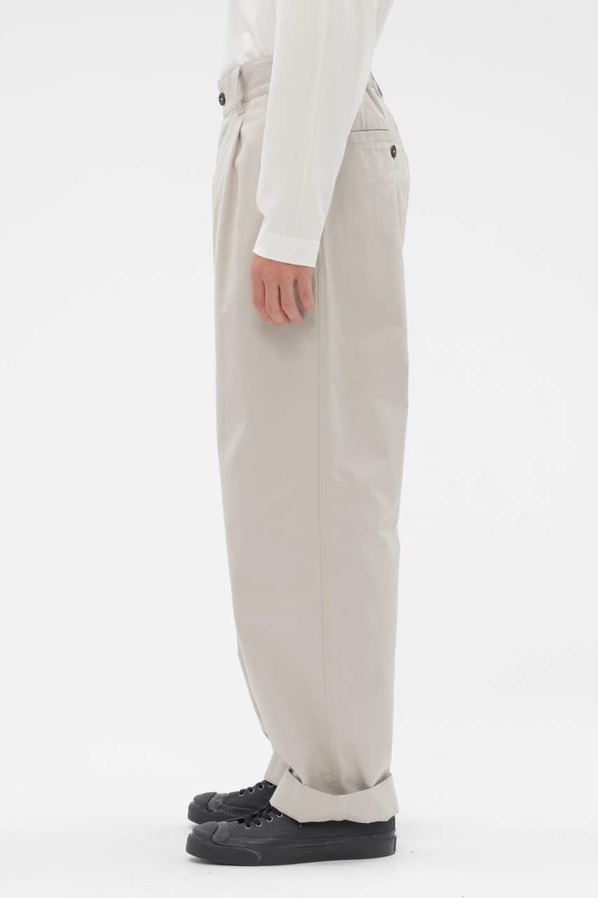 【マーガレット ハウエル/MARGARET HOWELL / MEN】のWASHED CHINO COTTON TROUSERS 大人の最旬トレンドファッション＆コーディネート founy(ファウニー) 　ファッション　Fashion　メンズファッション　Fashion for Men　ボトムス　Bottoms　クラシック　Classic, Timeless Style　シャーリング　Shirring, Ruched　バランス　Balance, Style Balance　プリーツ　Pleats, Pleated　ヴィンテージ　Vintage Style　other-6|ID: prp329100004888681 ipo3291000000036793501