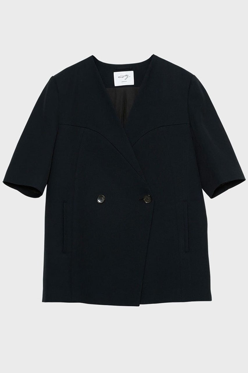 【スタニングルアー/STUNNING LURE】の【4/1 11:00販売開始】【Waltz】ソリッドハーフスリーブジャケット 人気、トレンドファッション・服の通販 founy(ファニー) ファッション Fashion レディースファッション Fashion for Women アウター Coat / Outerwear Collection レディースジャケット・軽アウター Jackets インナー Innerwear ジャケット Jacket, Outerwear スリーブ Sleeve, Long Sleeve / Short Sleeve ドレープ Drape, Draping Fabric ハーフ Half, Half-Length バランス Balance, Style Balance ボックス Boxy, Box Shape モダン Modern, Contemporary other-1|ID: prp329100004888691 ipo3291000000036508023