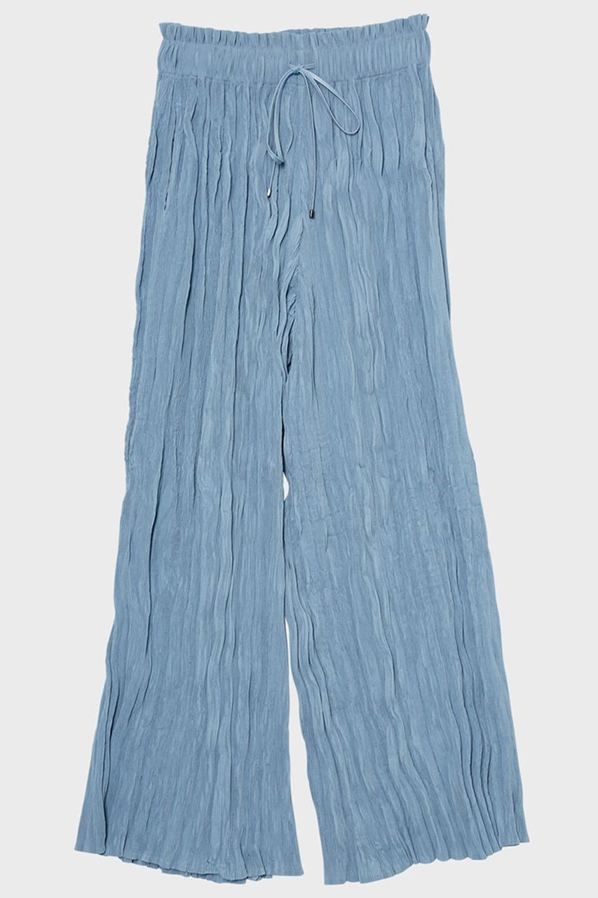 【スタニングルアー/STUNNING LURE】の【4/1 11:00販売開始】rシェルプリーツパンツ インテリア・キッズ・メンズ・レディースファッション・服の通販 founy(ファニー) 　ファッション　Fashion　レディースファッション　Fashion for Women　パンツ　Pants & Trousers　コンパクト　Compact, Small Size　シンプル　Simple, Minimal　プリーツ　Pleats, Pleated　リラックス　Relax, Relaxed Fit　旅行　Travel　ライトブルー|ID: prp329100004888695 ipo3291000000036508051