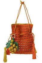 【プレインピープル/PLAIN PEOPLE】の【MAISON N.H PARIS】CHARME ミニバッグ 人気、トレンドファッション・服の通販 founy(ファニー) ファッション Fashion レディースファッション Fashion for Women バッグ Bags タッセル Tassel, Fringe チャーム Charm, Pendant メッシュ Mesh, Net Fabric ラフィア Raffia, Natural Straw 巾着 Drawstring Bag, Kinchaku 新作・新入荷 New Arrivals / New In thumbnail オレンジ|ID: prp329100004888719 ipo3291000000036510241