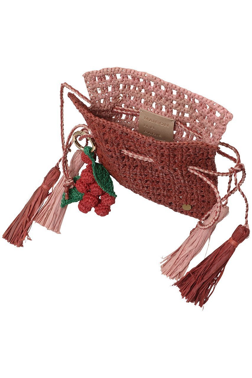 【プレインピープル/PLAIN PEOPLE】の【MAISON N.H PARIS】CHARME ミニバッグ 人気、トレンドファッション・服の通販 founy(ファニー) 　ファッション　Fashion　レディースファッション　Fashion for Women　バッグ　Bags　タッセル　Tassel, Fringe　チャーム　Charm, Pendant　メッシュ　Mesh, Net Fabric　ラフィア　Raffia, Natural Straw　巾着　Drawstring Bag, Kinchaku　新作・新入荷　New Arrivals / New In　other-5|ID: prp329100004888719 ipo3291000000036510247