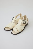 【リムアーク/RIM.ARK】のLeather cage sandal/サンダル アイボリー|ID:prp329100004888725