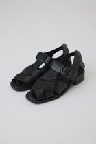 【リムアーク/RIM.ARK】のLeather cage sandal/サンダル ブラック|ID:prp329100004888725