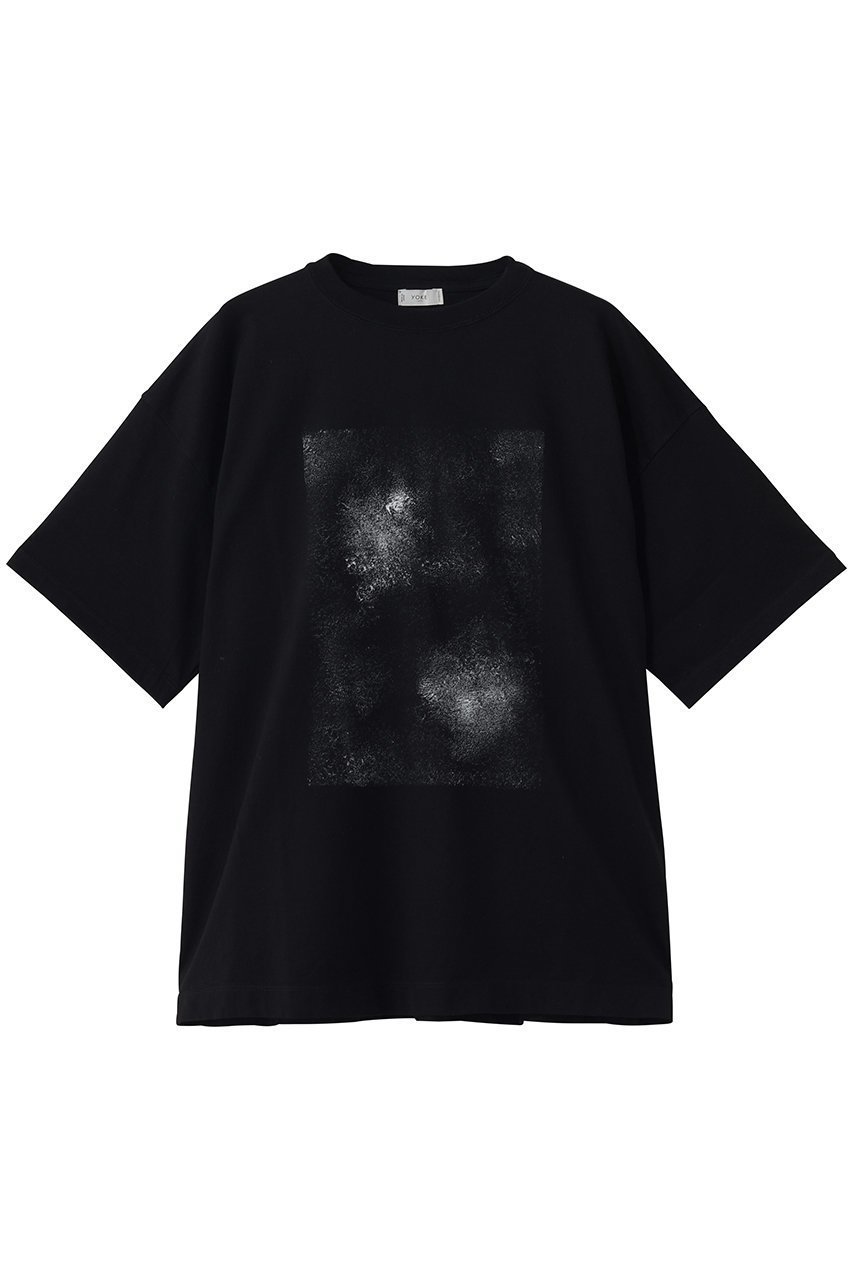 【ヨーク/YOKE】の【UNISEX】Abstract Hand ペイント Tシャツ インテリア・キッズ・メンズ・レディースファッション・服の通販 founy(ファニー) 　ファッション　Fashion　レディースファッション　Fashion for Women　トップス・カットソー　Cut & Sew Tops　シャツ・ブラウス・オフィスカジュアル　Elegant Blouses & Button-Ups　ロングTシャツ・Tシャツ　Longline T-Shirts & Tees　カットソー・ベーシックTシャツ　Cut-and-Sewn Tops / Stretch Tees & Basics　ユニセックス　Unisex, Genderless　ショート　Short, Short Length　スリーブ　Sleeve, Long Sleeve / Short Sleeve　フロント　Front, Front Design　プリント　Print, Printed Pattern　定番　Standard, Basic Item　新作・新入荷　New Arrivals / New In　ブラック|ID: prp329100004888727 ipo3291000000036510307
