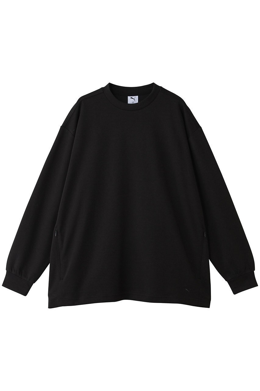 【プーマ/PUMA】の【UNISEX】【PROJECT PUMA PLUS】OVERSIZED LS TEE インテリア・キッズ・メンズ・レディースファッション・服の通販 founy(ファニー) 　ファッション　Fashion　レディースファッション　Fashion for Women　トップス・カットソー　Cut & Sew Tops　シャツ・ブラウス・オフィスカジュアル　Elegant Blouses & Button-Ups　ロングTシャツ・Tシャツ　Longline T-Shirts & Tees　カットソー・ベーシックTシャツ　Cut-and-Sewn Tops / Stretch Tees & Basics　ユニセックス　Unisex, Genderless　スリーブ　Sleeve, Long Sleeve / Short Sleeve　ロング　Long, Long-Length　新作・新入荷　New Arrivals / New In　PUMA BLACK|ID: prp329100004888728 ipo3291000000036510316