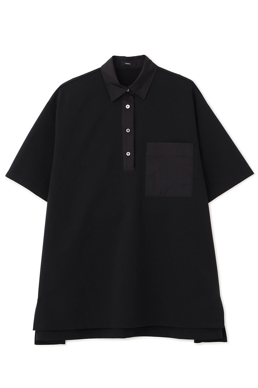 【ル フィル/LE PHIL】の《LE PHIL SPORTS》Aライントップス インテリア・キッズ・メンズ・レディースファッション・服の通販 founy(ファニー) 　ファッション　Fashion　レディースファッション　Fashion for Women　トップス・カットソー　Cut & Sew Tops　シャツ・ブラウス・オフィスカジュアル　Elegant Blouses & Button-Ups　ロングTシャツ・Tシャツ　Longline T-Shirts & Tees　カットソー・ベーシックTシャツ　Cut-and-Sewn Tops / Stretch Tees & Basics　スポーツウェア　Functional & Stylish Sportswear　スポーツ トップス　Athletic Tops / Workout Tops / Training Shirts　春　Spring　ショート　Short, Short Length　ストレッチ　Stretch, Stretchy Fabric　スリーブ　Sleeve, Long Sleeve / Short Sleeve　タフタ　Taffeta, Structured Fabric　ポケット　Pocket, Pocket Detail　ポロシャツ　Polo Shirt, Collared Tee　ミックス　Mix, Mixed Style　S/S・春夏　SS, Spring/Summer, Warm Season　夏　Summer　エレガント 上品　Elegant　新作・新入荷　New Arrivals / New In　ブラック|ID: prp329100004888740 ipo3291000000036510415