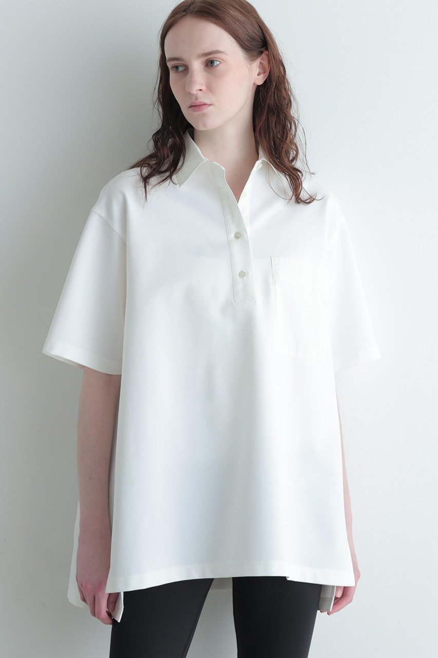 【ル フィル/LE PHIL】の《LE PHIL SPORTS》Aライントップス 人気、トレンドファッション・服の通販 founy(ファニー) 　ファッション　Fashion　レディースファッション　Fashion for Women　トップス・カットソー　Cut & Sew Tops　シャツ・ブラウス・オフィスカジュアル　Elegant Blouses & Button-Ups　ロングTシャツ・Tシャツ　Longline T-Shirts & Tees　カットソー・ベーシックTシャツ　Cut-and-Sewn Tops / Stretch Tees & Basics　スポーツウェア　Functional & Stylish Sportswear　スポーツ トップス　Athletic Tops / Workout Tops / Training Shirts　春　Spring　ショート　Short, Short Length　ストレッチ　Stretch, Stretchy Fabric　スリーブ　Sleeve, Long Sleeve / Short Sleeve　タフタ　Taffeta, Structured Fabric　ポケット　Pocket, Pocket Detail　ポロシャツ　Polo Shirt, Collared Tee　ミックス　Mix, Mixed Style　S/S・春夏　SS, Spring/Summer, Warm Season　夏　Summer　エレガント 上品　Elegant　新作・新入荷　New Arrivals / New In　other-2|ID: prp329100004888740 ipo3291000000036510417