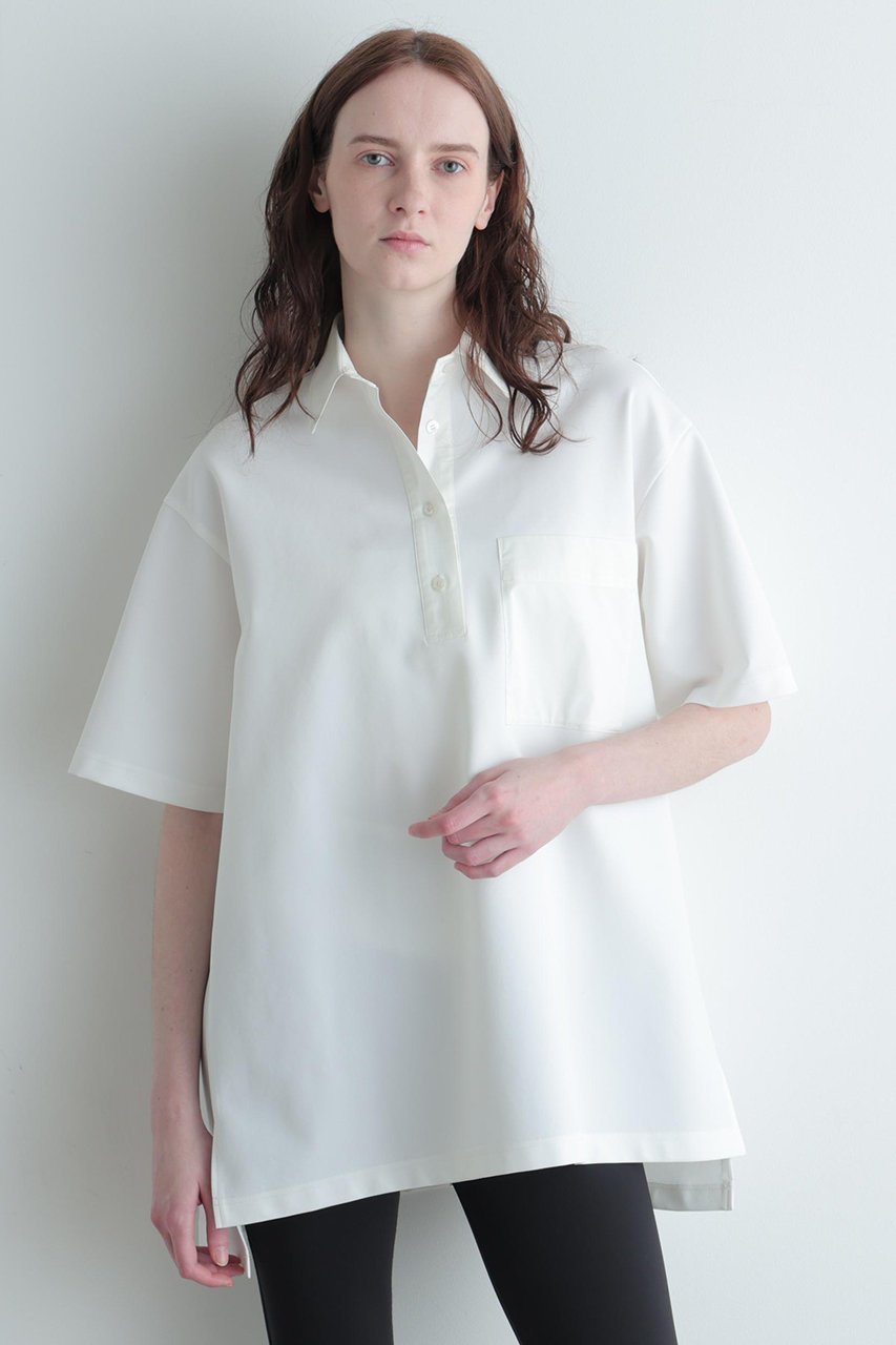 【ル フィル/LE PHIL】の《LE PHIL SPORTS》Aライントップス 人気、トレンドファッション・服の通販 founy(ファニー) 　ファッション　Fashion　レディースファッション　Fashion for Women　トップス・カットソー　Cut & Sew Tops　シャツ・ブラウス・オフィスカジュアル　Elegant Blouses & Button-Ups　ロングTシャツ・Tシャツ　Longline T-Shirts & Tees　カットソー・ベーシックTシャツ　Cut-and-Sewn Tops / Stretch Tees & Basics　スポーツウェア　Functional & Stylish Sportswear　スポーツ トップス　Athletic Tops / Workout Tops / Training Shirts　春　Spring　ショート　Short, Short Length　ストレッチ　Stretch, Stretchy Fabric　スリーブ　Sleeve, Long Sleeve / Short Sleeve　タフタ　Taffeta, Structured Fabric　ポケット　Pocket, Pocket Detail　ポロシャツ　Polo Shirt, Collared Tee　ミックス　Mix, Mixed Style　S/S・春夏　SS, Spring/Summer, Warm Season　夏　Summer　エレガント 上品　Elegant　新作・新入荷　New Arrivals / New In　other-4|ID: prp329100004888740 ipo3291000000036510419