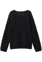 【スタニングルアー/STUNNING LURE】の【4/1 11:00販売開始】クロシェボートネックプルオーバー ブラック|ID: prp329100004888745 ipo3291000000036510457