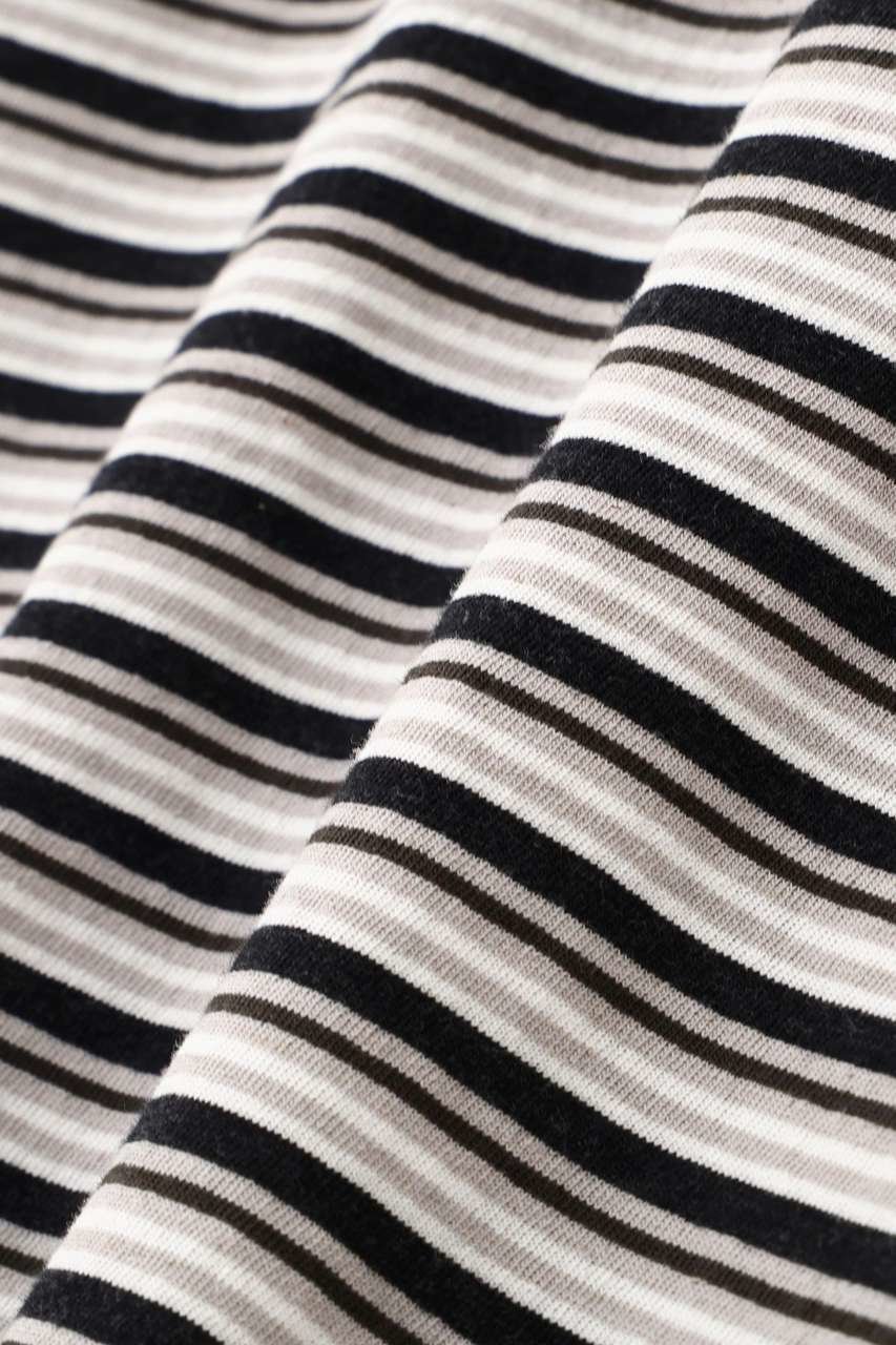 【マーガレットハウエル/MARGARET HOWELL】のCOTTON LINEN MULTI STRIPE JERSEY TOP 人気、トレンドファッション・服の通販 founy(ファニー) 　ファッション　Fashion　レディースファッション　Fashion for Women　トップス・カットソー　Cut & Sew Tops　シャツ・ブラウス・オフィスカジュアル　Elegant Blouses & Button-Ups　ロングTシャツ・Tシャツ　Longline T-Shirts & Tees　カットソー・ベーシックTシャツ　Cut-and-Sewn Tops / Stretch Tees & Basics　ショート　Short, Short Length　ストライプ　Stripe, Striped Pattern　スリーブ　Sleeve, Long Sleeve / Short Sleeve　バランス　Balance, Style Balance　リネン　Linen, Linen Fabric　リラックス　Relax, Relaxed Fit　ワイド　Wide, Wide Fit　新作・新入荷　New Arrivals / New In　other-7|ID: prp329100004888756 ipo3291000000036510534