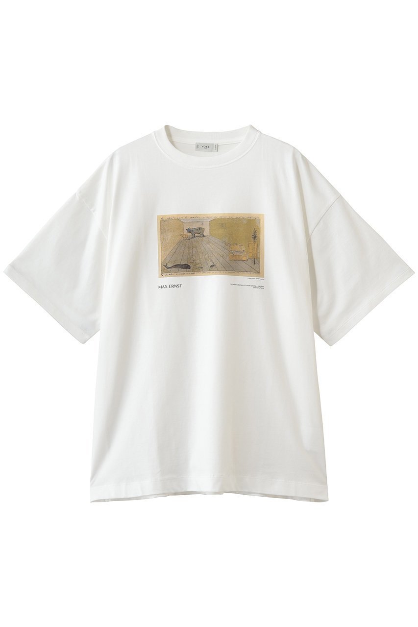 【ヨーク/YOKE】の【UNISEX】Art Tシャツ by Max Ernst インテリア・キッズ・メンズ・レディースファッション・服の通販 founy(ファニー) ファッション Fashion レディースファッション Fashion for Women トップス・カットソー Cut & Sew Tops シャツ・ブラウス・オフィスカジュアル Elegant Blouses & Button-Ups ロングTシャツ・Tシャツ Longline T-Shirts & Tees カットソー・ベーシックTシャツ Cut-and-Sewn Tops / Stretch Tees & Basics ユニセックス Unisex, Genderless ショート Short, Short Length スリーブ Sleeve, Long Sleeve / Short Sleeve プリント Print, Printed Pattern 夏 Summer 定番 Standard, Basic Item 新作・新入荷 New Arrivals / New In ザマスターベッドルーム|ID: prp329100004888770 ipo3291000000036510621