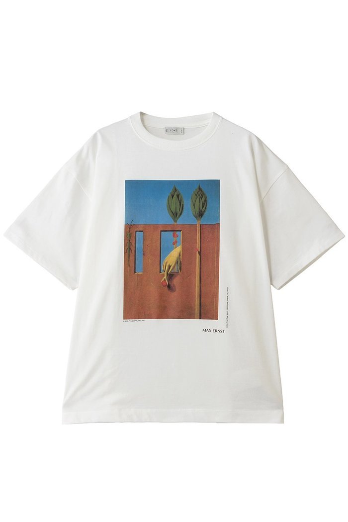 【ヨーク/YOKE】の【UNISEX】Art Tシャツ by Max Ernst インテリア・キッズ・メンズ・レディースファッション・服の通販 founy(ファニー) https://founy.com/ ファッション Fashion レディースファッション Fashion for Women トップス・カットソー Cut & Sew Tops シャツ・ブラウス・オフィスカジュアル Elegant Blouses & Button-Ups ロングTシャツ・Tシャツ Longline T-Shirts & Tees カットソー・ベーシックTシャツ Cut-and-Sewn Tops / Stretch Tees & Basics ユニセックス Unisex, Genderless ショート Short, Short Length スリーブ Sleeve, Long Sleeve / Short Sleeve プリント Print, Printed Pattern 夏 Summer 定番 Standard, Basic Item |ID: prp329100004888770 ipo3291000000036619631