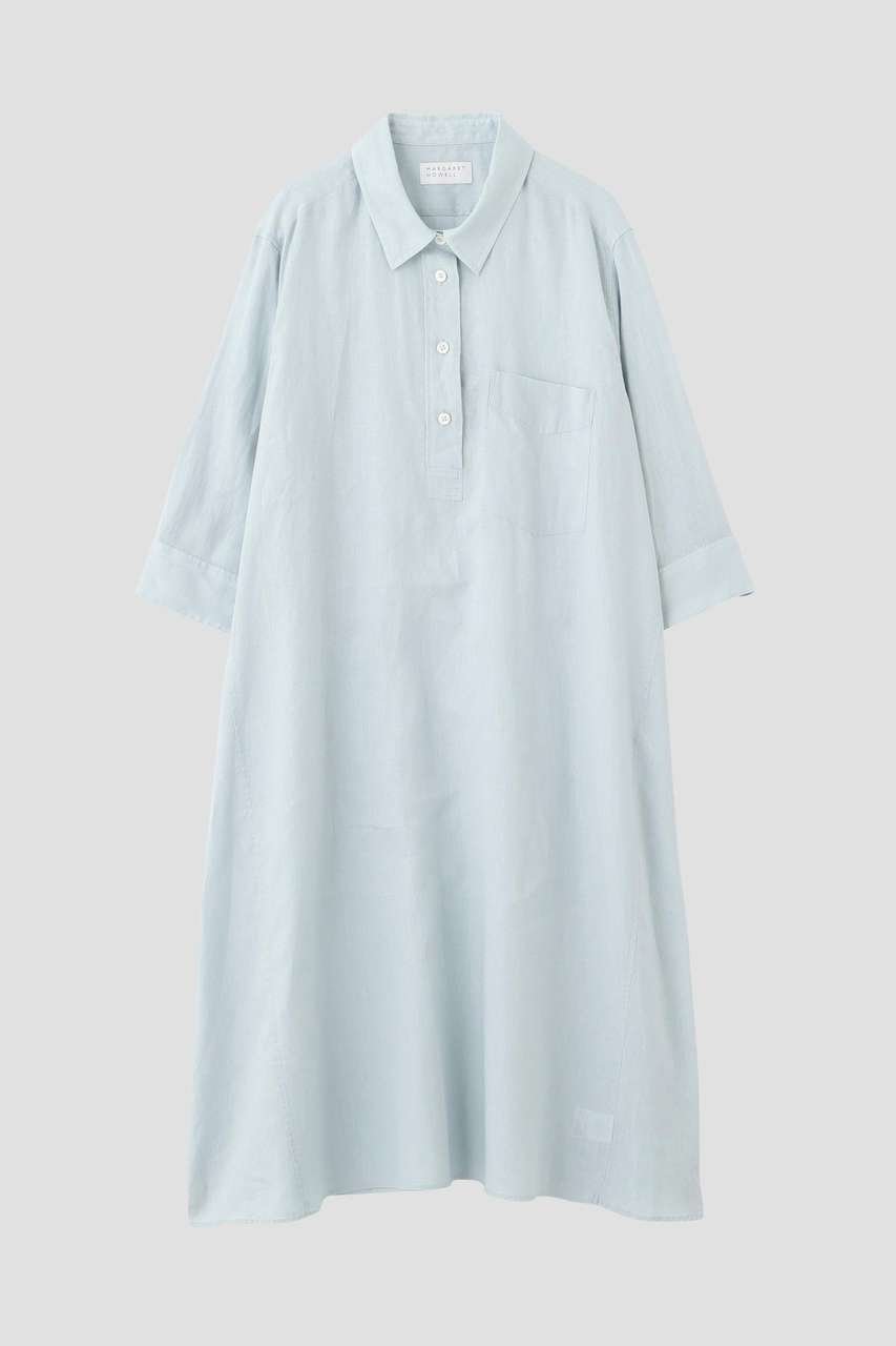 【マーガレットハウエル/MARGARET HOWELL】のSOFT LINEN DRESS 人気、トレンドファッション・服の通販 founy(ファニー) 　ファッション　Fashion　レディースファッション　Fashion for Women　ワンピース　Dresses　フォーマル・パーティードレス・結婚式用ドレス　Elegant & Casual Dresses　チュニック　Tunic Tops & Dresses　なめらか　Smooth, Silky Texture　チュニック　Tunic, Long Top　ドレス　Dress, One-Piece　リネン　Linen, Linen Fabric　リラックス　Relax, Relaxed Fit　ロング　Long, Long-Length　夏　Summer　新作・新入荷　New Arrivals / New In　other-3|ID: prp329100004888781 ipo3291000000036510704