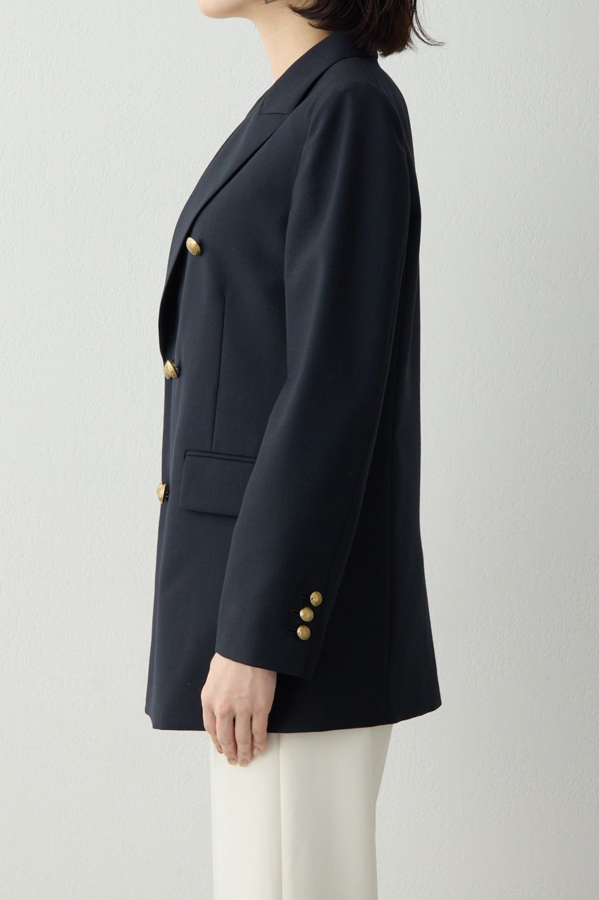 【ウィムガゼット/Whim Gazette】のダブルジャケット 人気、トレンドファッション・服の通販 founy(ファニー) 　ファッション　Fashion　レディースファッション　Fashion for Women　アウター　Coat / Outerwear Collection　レディースジャケット・軽アウター　Jackets　オックス　Oxford Fabric　クラシカル　Classical, Vintage-Inspired　クラシック　Classic, Timeless Style　ジャケット　Jacket, Outerwear　ストライプ　Stripe, Striped Pattern　ダブル　Double, Double-Breasted　モダン　Modern, Contemporary　定番　Standard, Basic Item　新作・新入荷　New Arrivals / New In　other-6|ID: prp329100004888787 ipo3291000000036510769