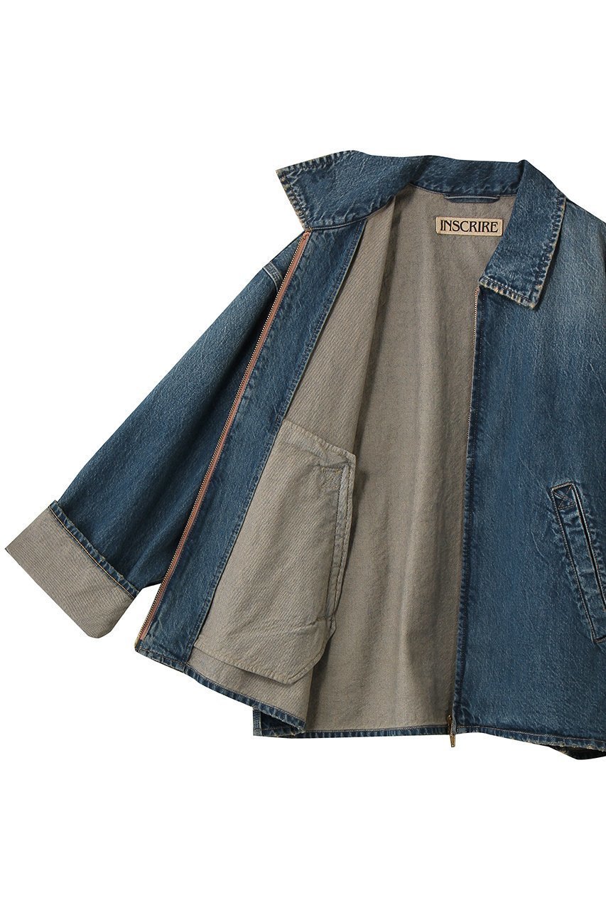 【アンスクリア/INSCRIRE】のUsed デニム ジップ アップ ブルゾン 人気、トレンドファッション・服の通販 founy(ファニー) 　ファッション　Fashion　レディースファッション　Fashion for Women　アウター　Coat / Outerwear Collection　レディースジャケット・軽アウター　Jackets　ブルゾンジャケット・スポーティアウター　Blouson Jackets　クラシカル　Classical, Vintage-Inspired　ジップ　Zip, Zipper　ジャケット　Jacket, Outerwear　ダメージ　Distressed, Destroyed　デニム　Denim, Jeans Material　トレンド　Trend, Trending Now　ブルゾン　Blouson, Bomber Jacket　ユーズド　Used, Vintage-Look　新作・新入荷　New Arrivals / New In　other-7|ID: prp329100004888789 ipo3291000000036510786